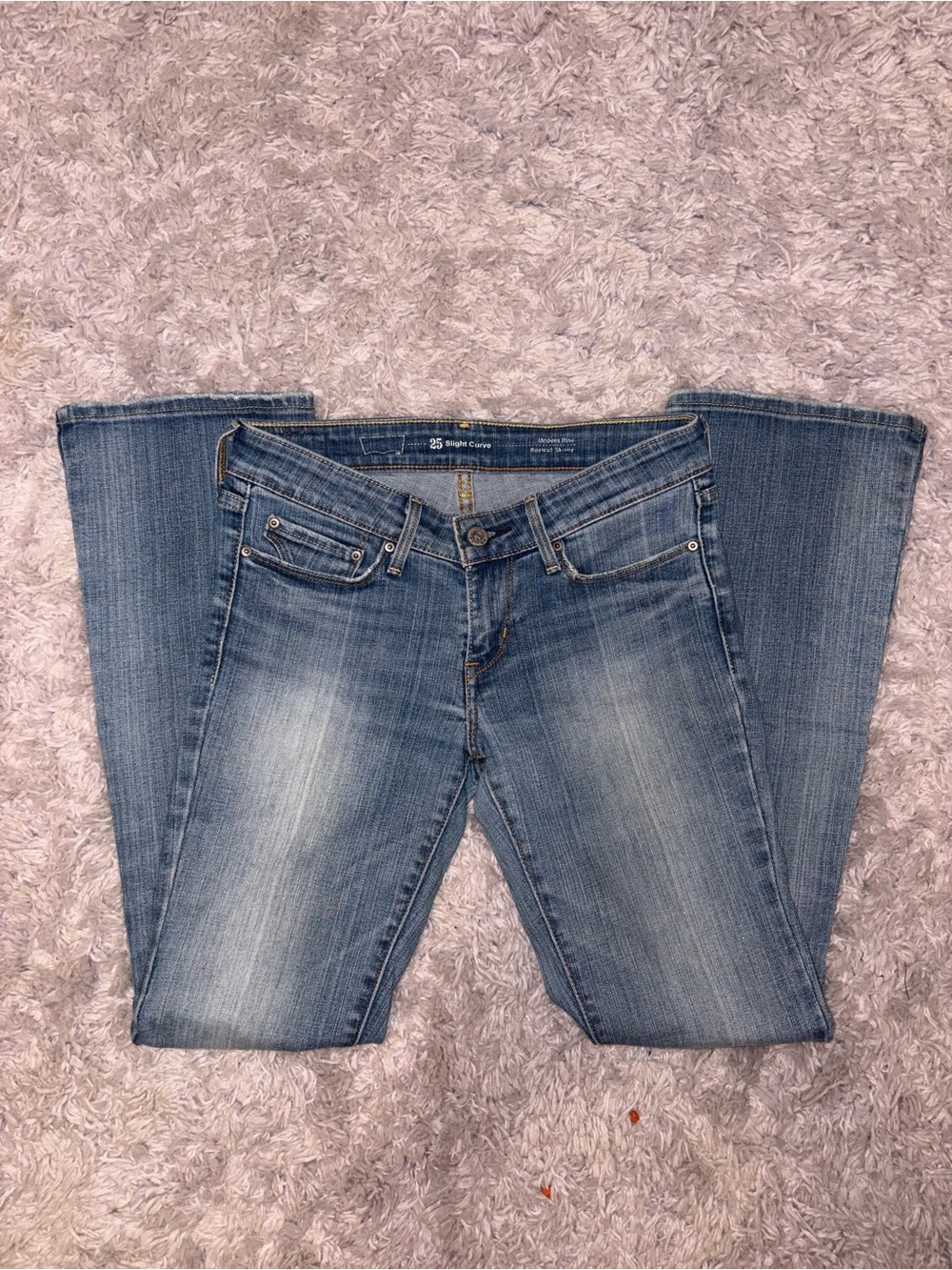 Vintage Y2K Levi's Light Blue Boot Cut Jeans
